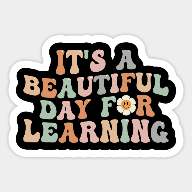 Beautiful day for learning Sticker by Rosiengo